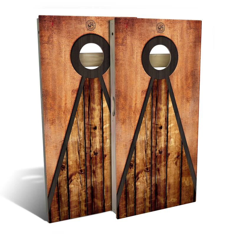 Pyramid Outdoor Cornhole Board Set - Backyard 2x4 - Include Hole Lights