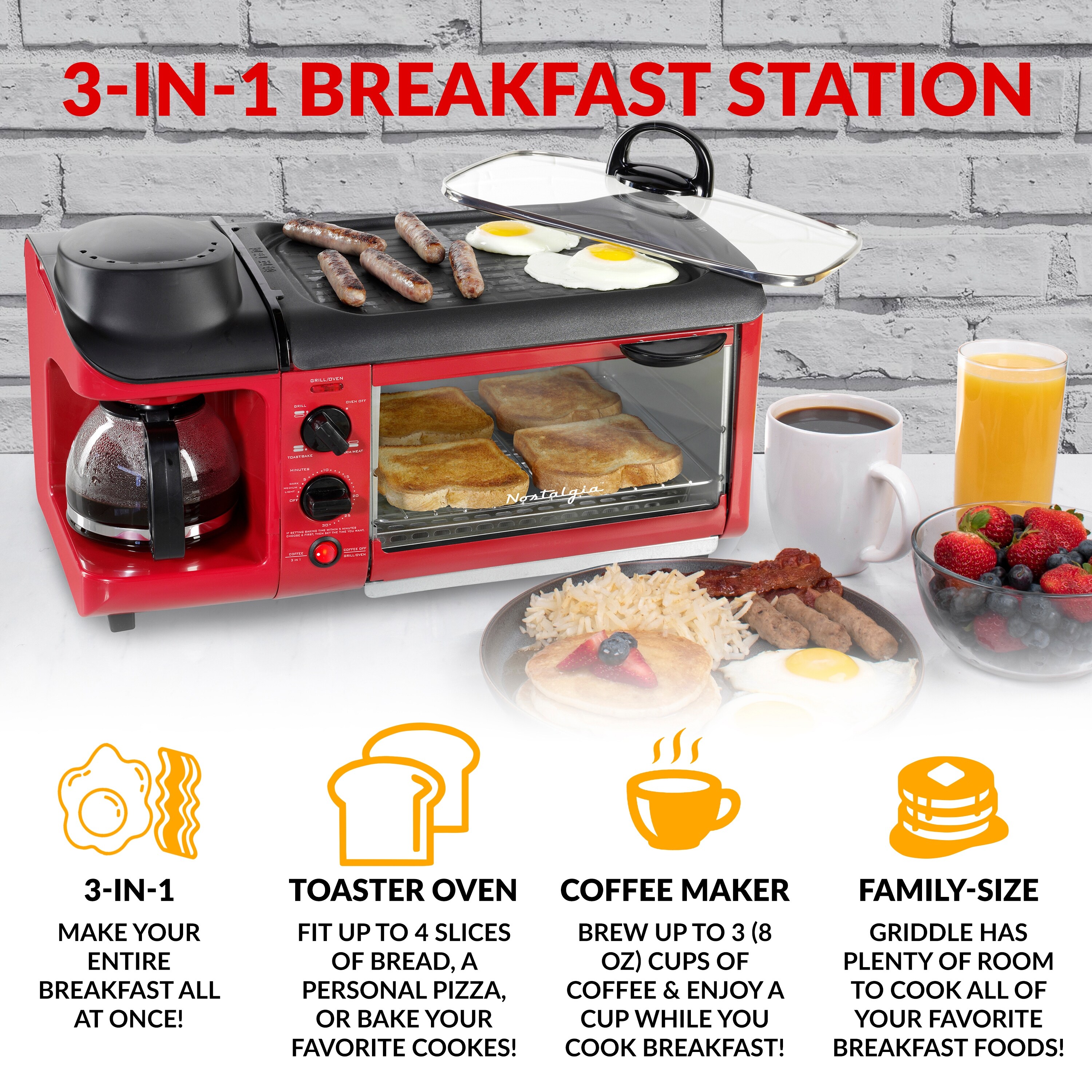 All in 1 breakfast maker top