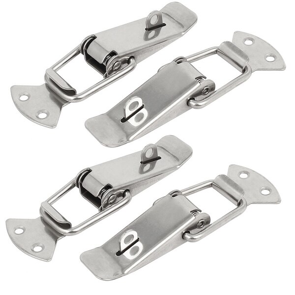 90mm Length 201 Stainless Steel Safety Toggle Latches Catch Hasp Clamp