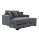 preview thumbnail 19 of 58, Modern Style Chaise Lounger Sofa Couch ,with Pillows, Charge Station & Cup Holders