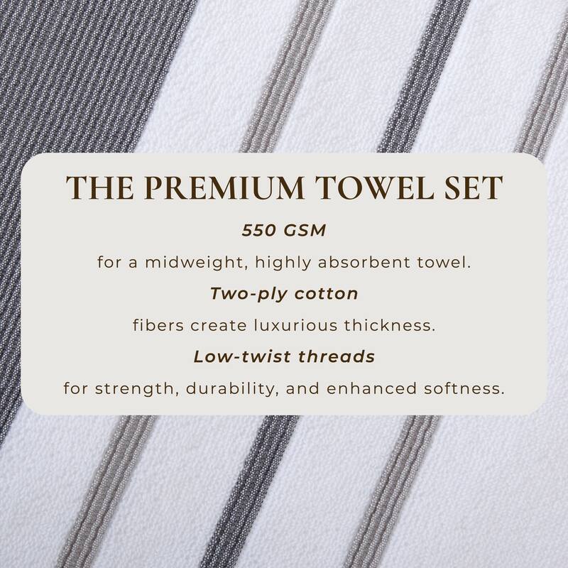 Linery & Co. Luxury Cotton Decorative Towel Set.