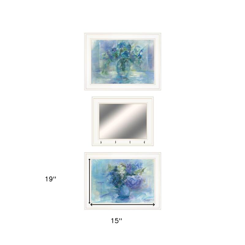 Set Of Three Bath Relax 1 White Framed Print Bathroom Wall Art Bed