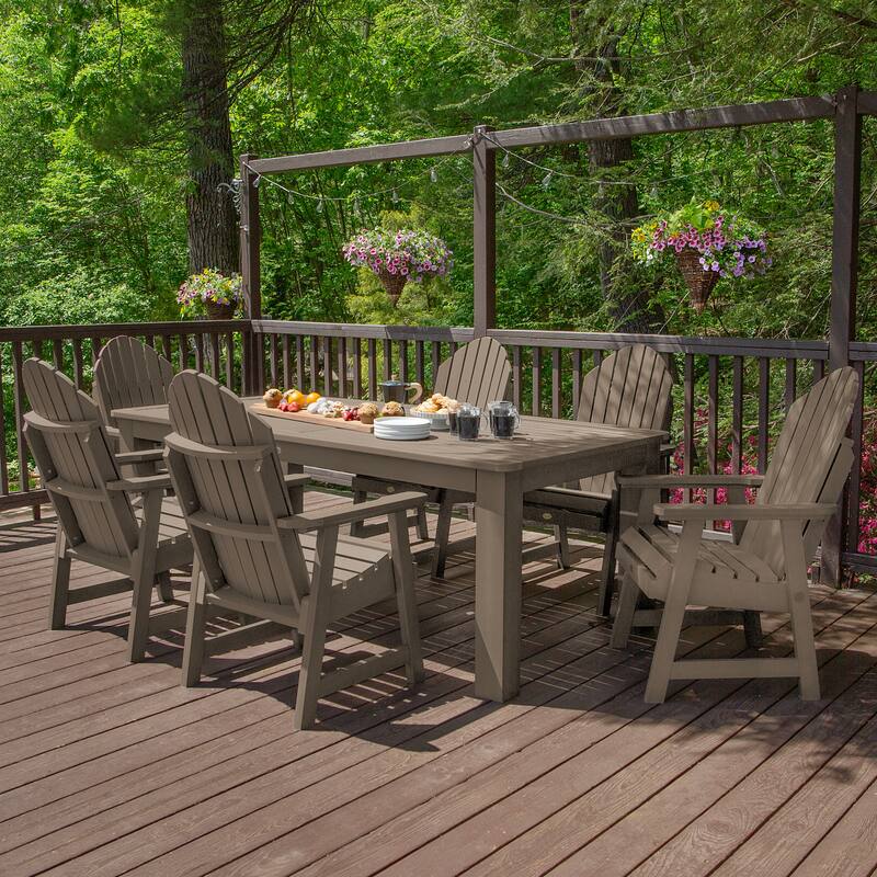 HIGHWOOD Hamilton Adirondack 7-Piece Outdoor Dining Height Set