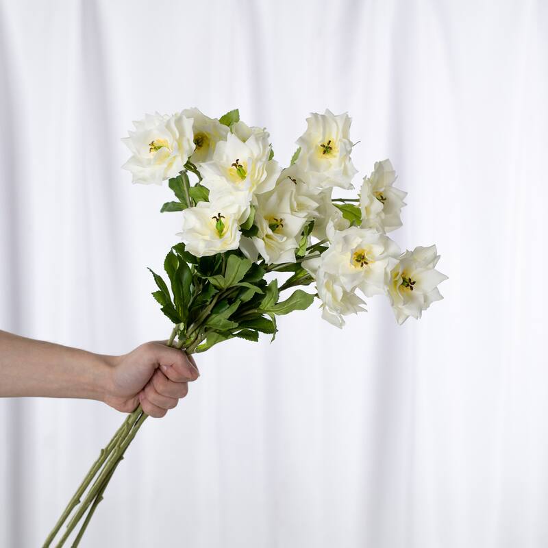 Silk Decorative Artificial Persian Buttercup(Pack of 1 Branch)