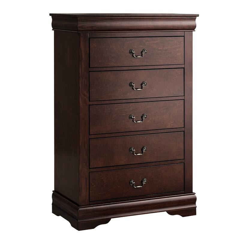 Modern Solid Wood Chest Drawers with 5-Drawer