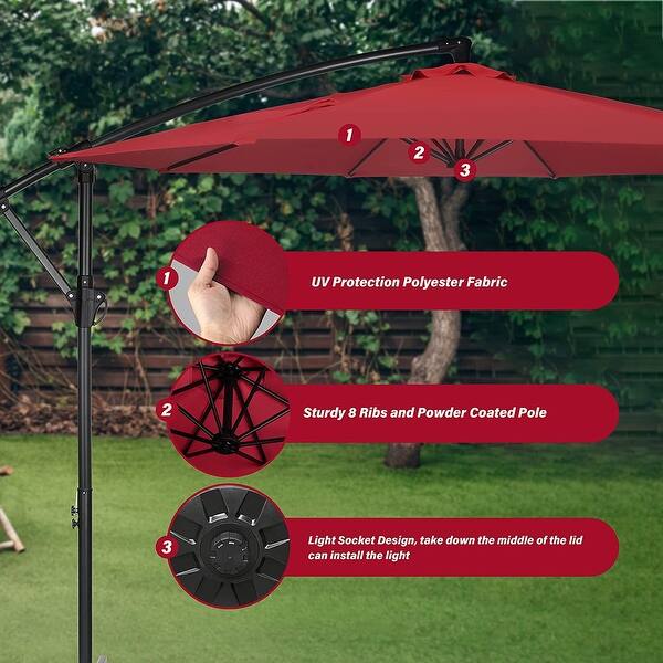 10 ft Outdoor Cantilever Patio Umbrella - Bed Bath & Beyond - 38438062