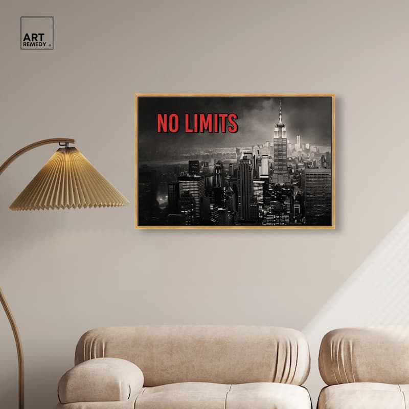 No Limits City Canvas by Art Remedy