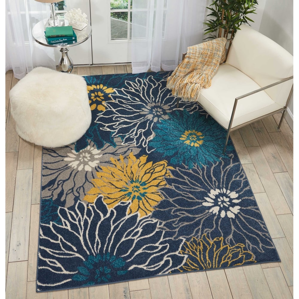 Nourison Passion Abstract Modern Floral Area Rug