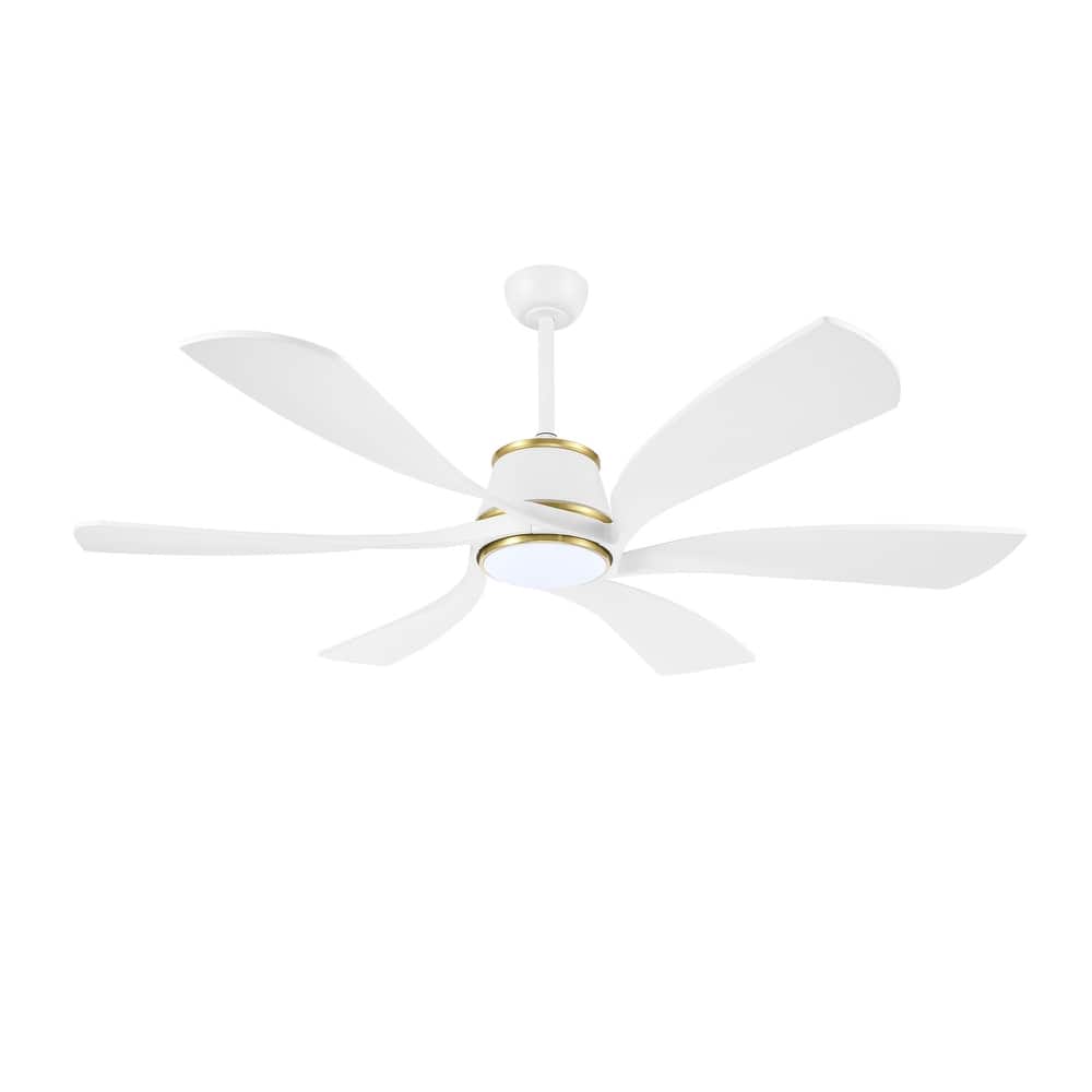 MLiAN 60 inch 6-Blades Indoor Smart LED Ceiling Fan With Remote... - 60inch