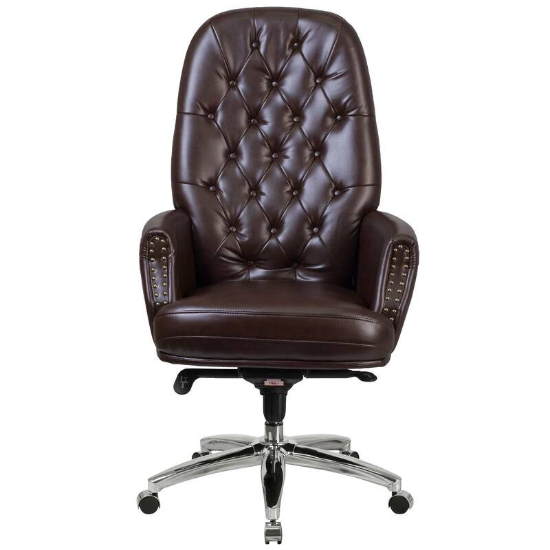 High Back Tufted LeatherSoft Executive Swivel Ergonomic Office Chair