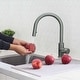 preview thumbnail 39 of 49, STYLISH Kitchen Sink Faucet Single Handle Pull Down Dual Mode in Stainless Steel - Faucet Height: 14 1/8" | Spout Height: 6 3/4"