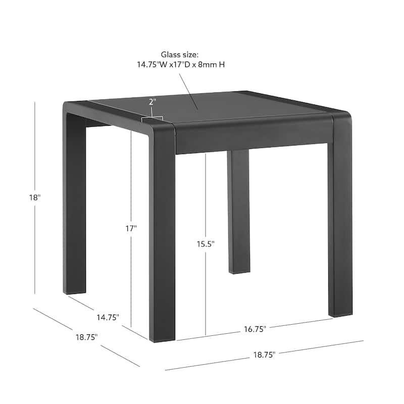 Linon Nordwind Aluminum Outdoor 5-Piece Patio Set