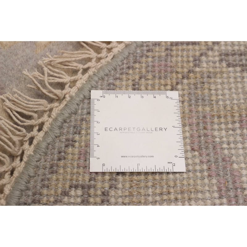 ECARPETGALLERY Hand-knotted Royal Oushak Grey Wool Rug - 5'0 x 4'10