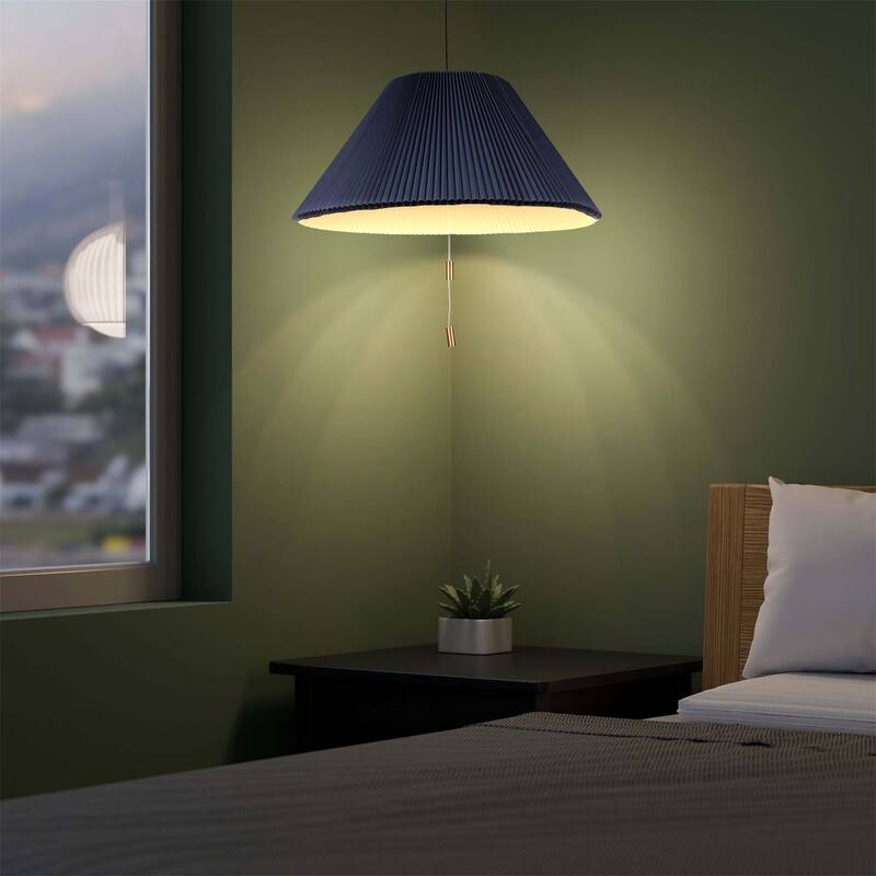 Blue Shape Changing Pendant Lamp
