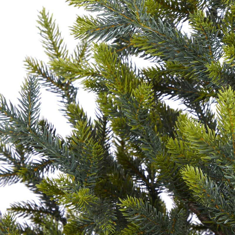 5ft Artificial Christmas Tree with Lights - Holiday Decor, Festive Fir Tree, Easy Setup, Indoor Christmas Tree - Green - 60