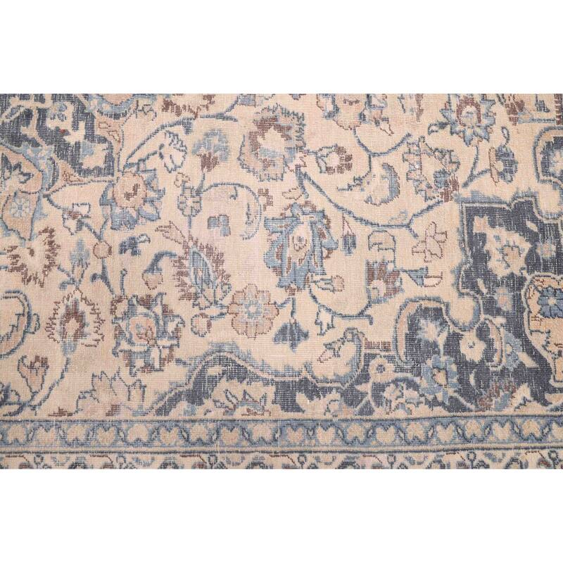 ECARPETGALLERY Hand-knotted Antalya Vintage Beige Wool Rug - 6'6 x 9'9