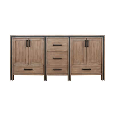Lexora Ziva 72 inch Double Bathroom Vanity Only
