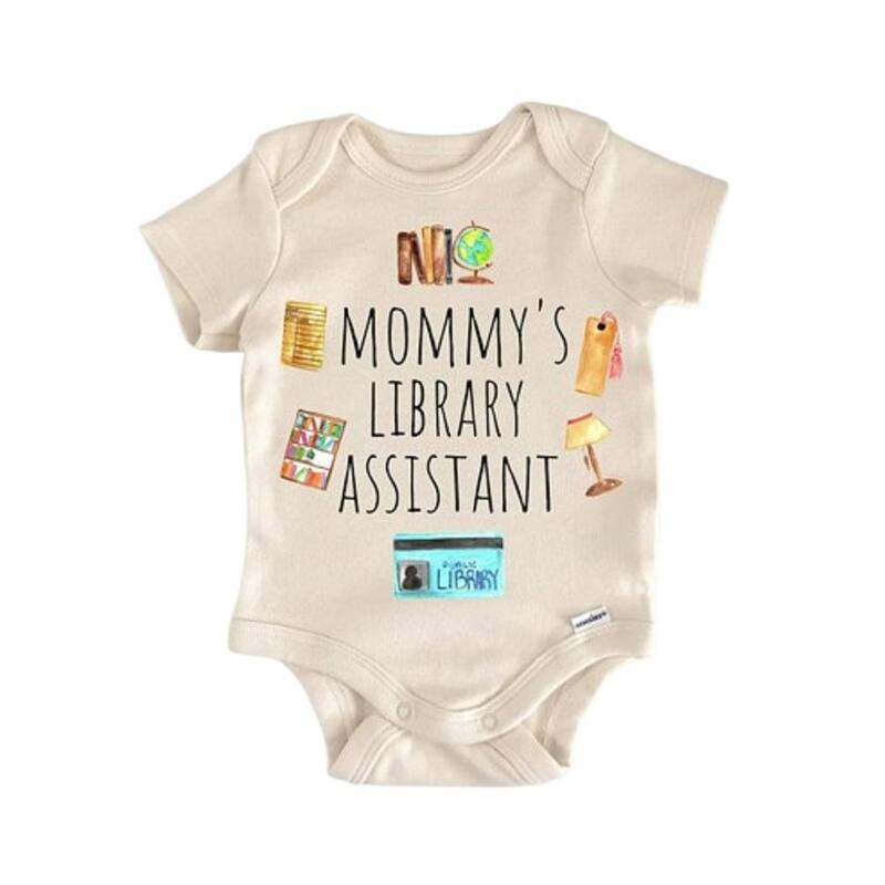 Librarian Library School - Baby Boy Girl Clothes Infant Bodysuit Funny Cute Newborn - White - 6-9M