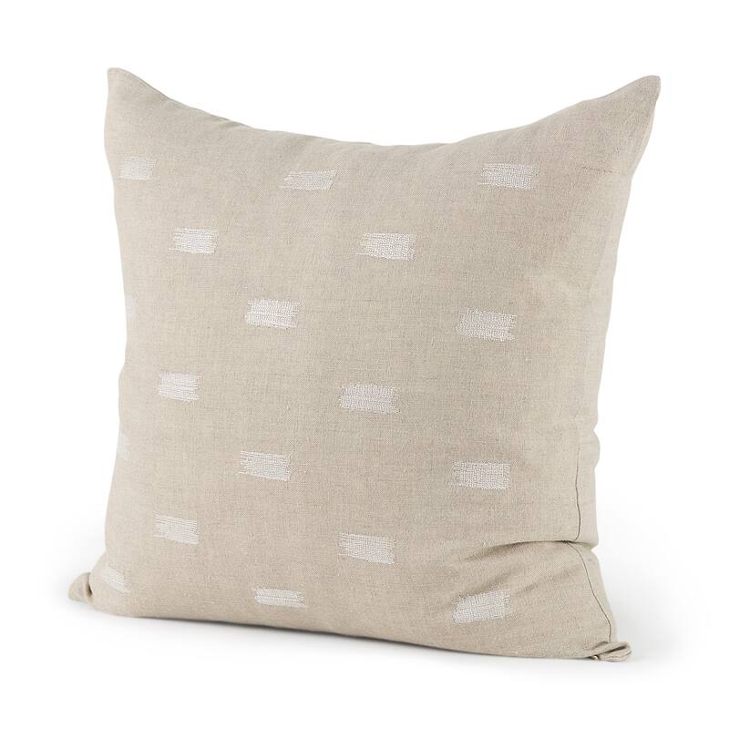 Lacey Beige & White Decorative Pillow Cover