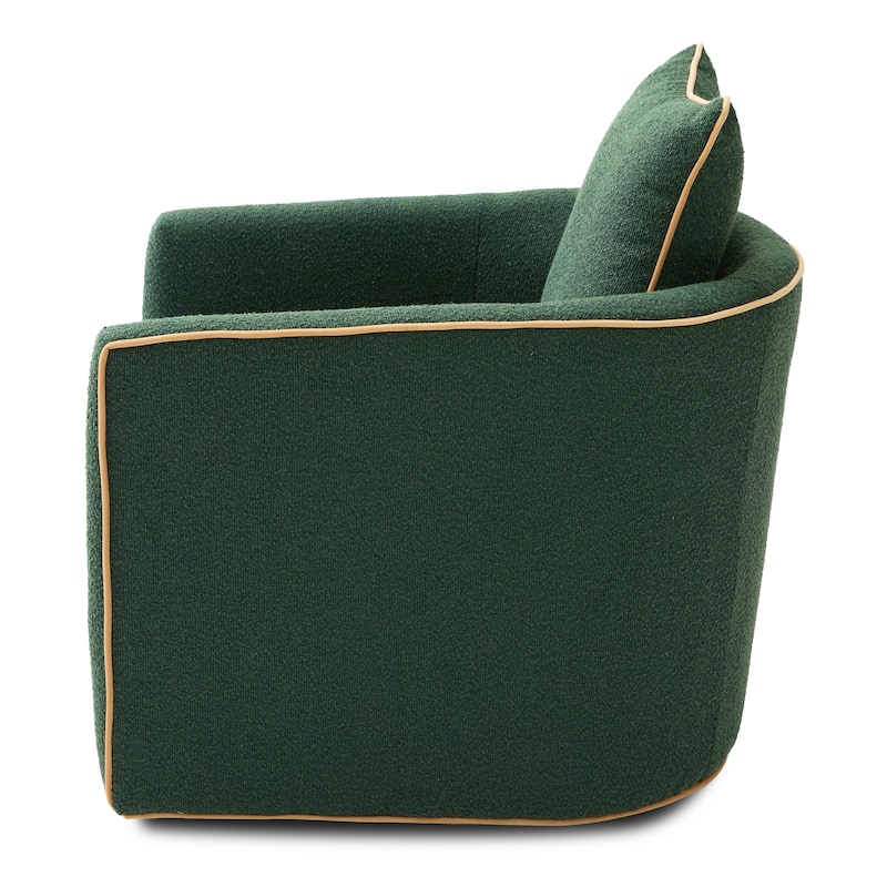 Christopher Knight Home - Averly Modern Upholstered Swivel Accent Chair with Curved Arms