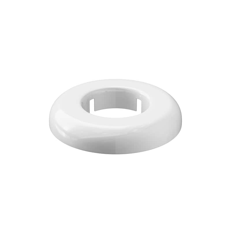 Jones Stephens F07150 1-1/2 IPS White Flex Floor / Ceiling Plate - White