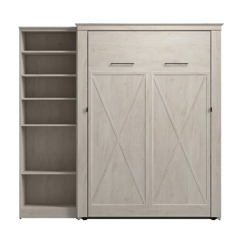 Key West Full Murphy Bed with Closet Organizer (88W) by Bestar