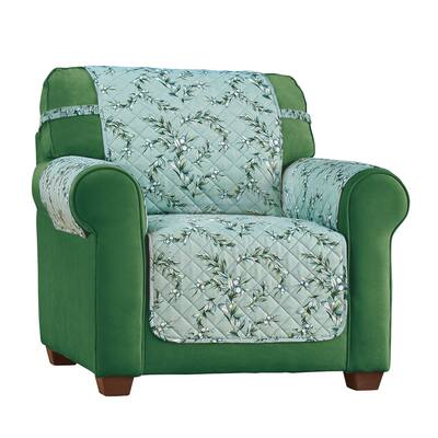 Elegant Leaves Quilted Furniture Protector Slipcovers - Chair