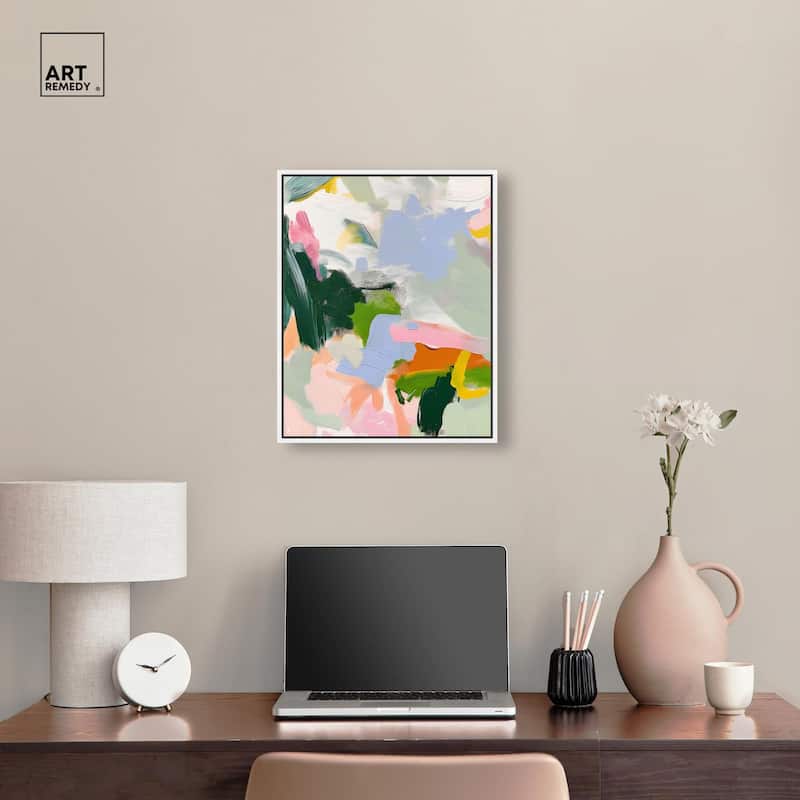 Color Palette Poetry Canvas by Art Remedy