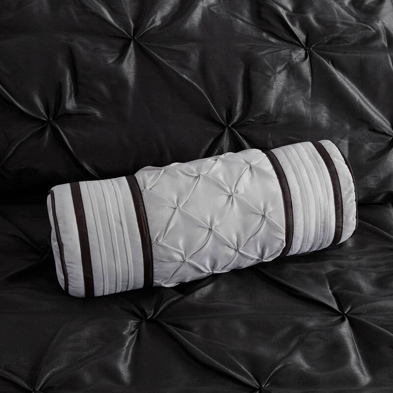 GDF Studio - Laurel 7-Piece Tufted Comforter Set with Decorative Pillows