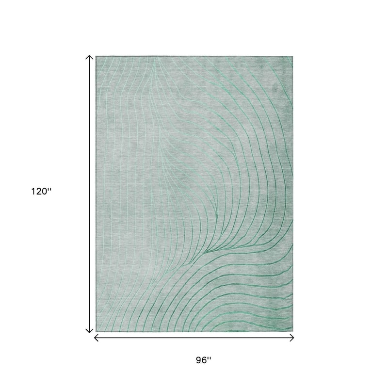 HomeRoots Abstract Transitional Rectangle Outdoor Rug