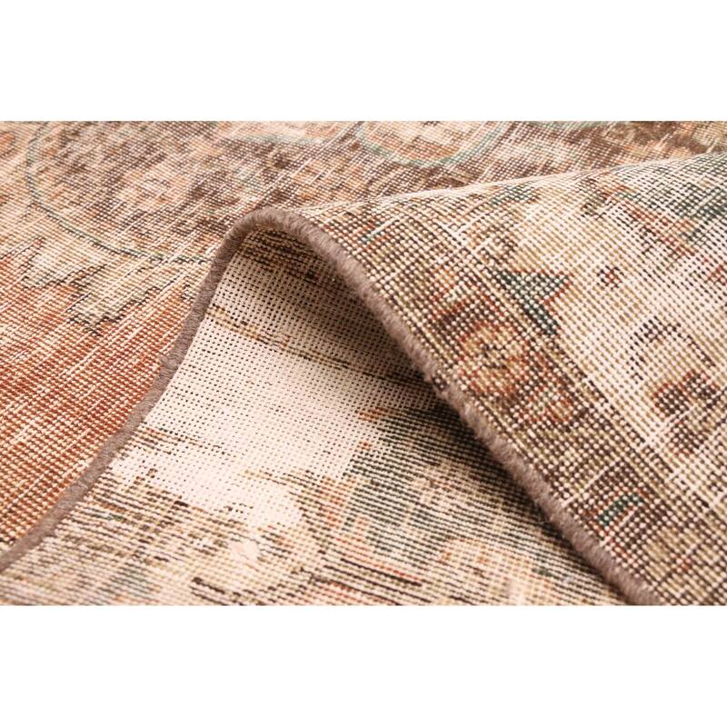 ECARPETGALLERY Hand-knotted Antalya Vintage Copper Wool Rug - 5'10 x 8'10