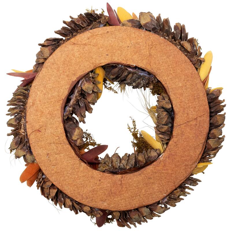 Mini Pumpkins and Berries Autumn Harvest Wreath - 13" - Unlit