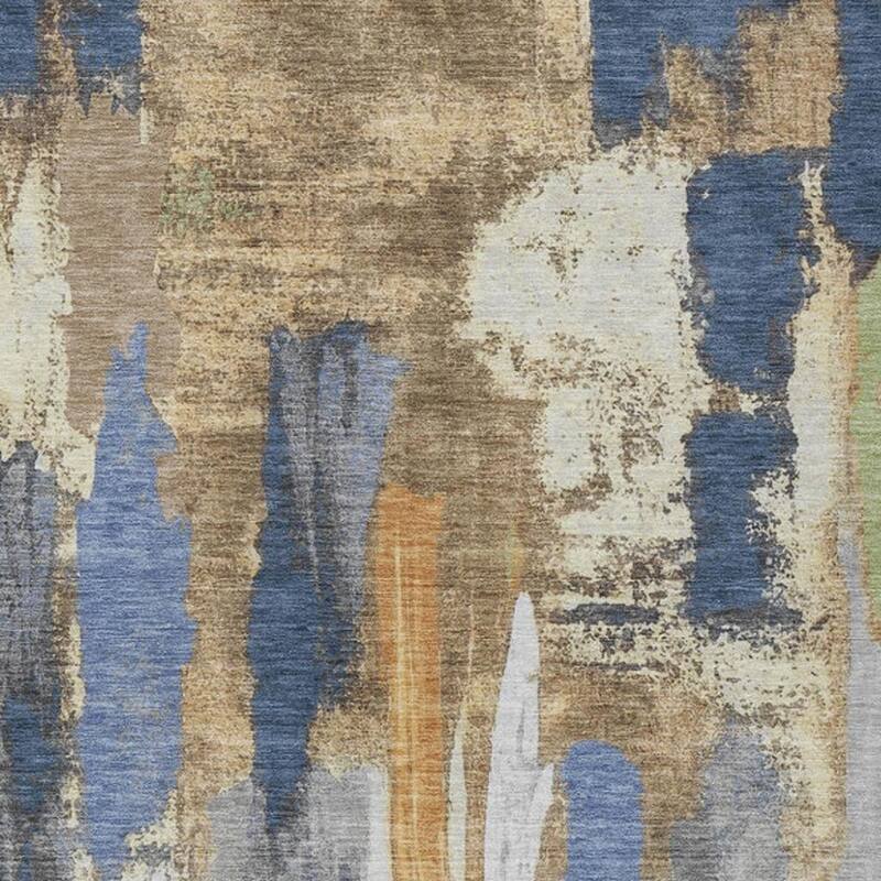 HomeRoots Abstract Transitional Rectangle Outdoor Rug