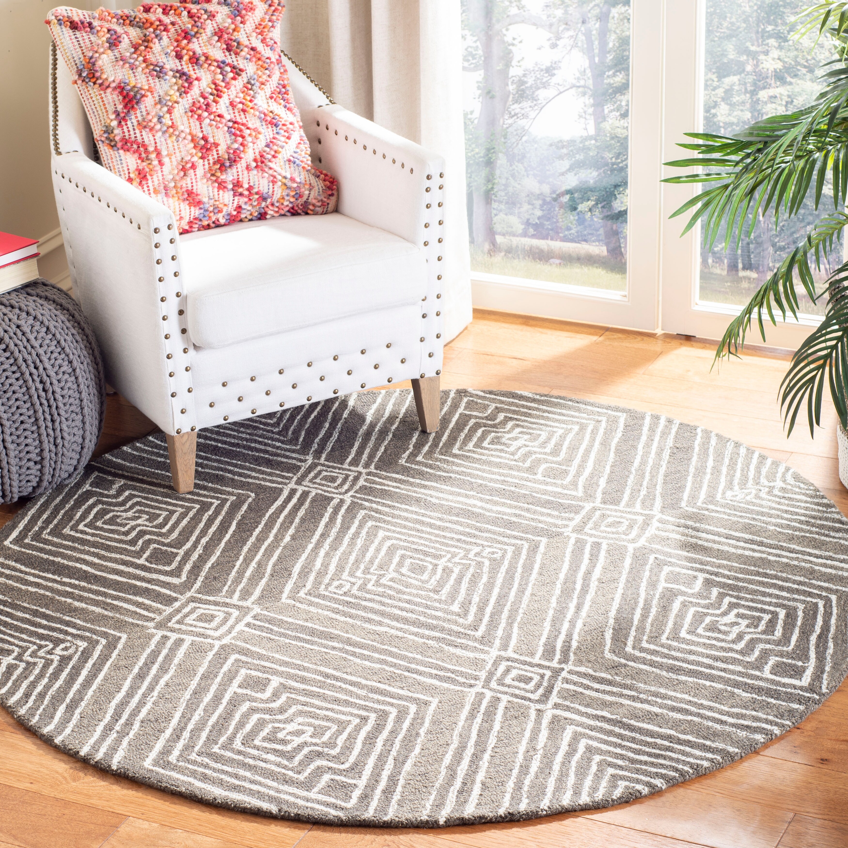 Safavieh Handmade Microloop Transitional Geometric Wool Rug for sale online eBay