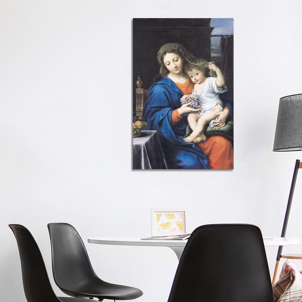 iCanvas "The Virgin of the Grapes, 1640-50 " by Pierre Mignard Canvas Print