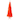 Kurt Adler 6 Foot Pre-Lit Orange Slim Christmas Tree