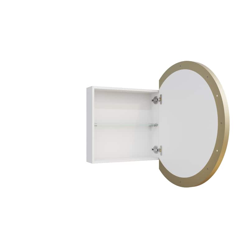 Glass Warehouse SC1-R-28 Juno 28" x 28" Framed Single Door Medicine