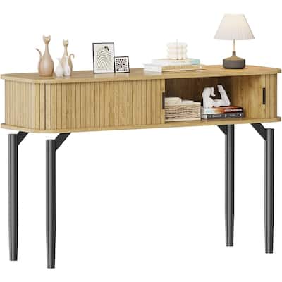 Narrow Console Table for Entryway or Behind Sofa – Modern Accent Table for Living Room