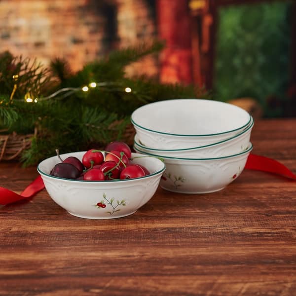 Christmas Dishes Pfaltzgraff Winterberry Set Of Winterberry