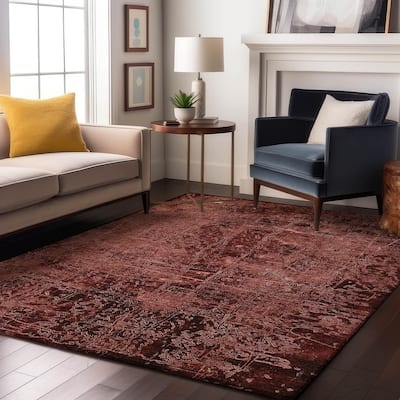 Premium Washable Super Soft Solid Abstract Mayfield Rug