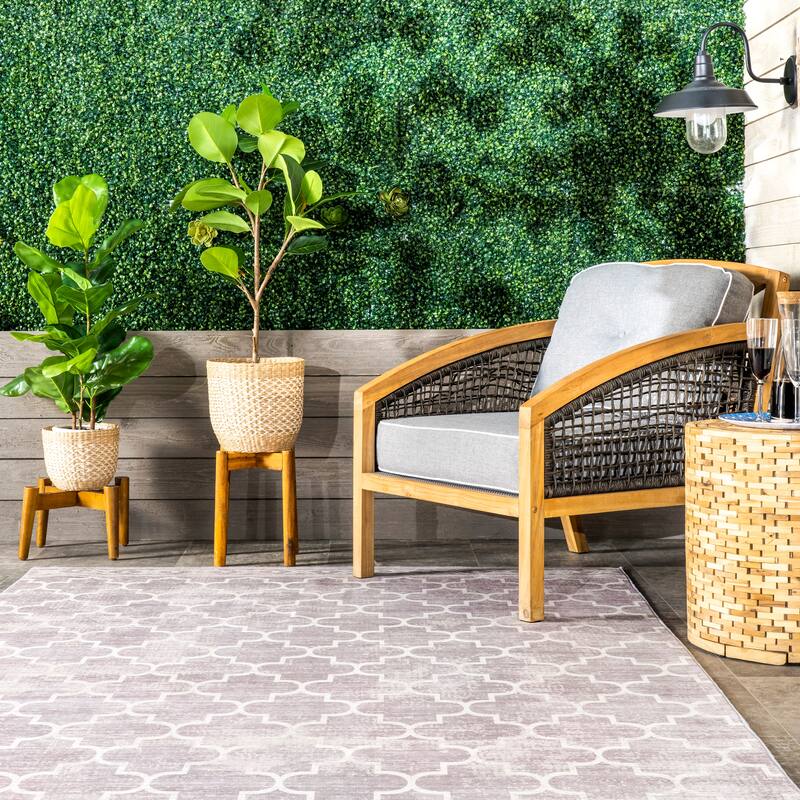 Nuloom Maribel Geometric Machine Washable Indoor/Outdoor Area Rug