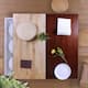 2-shelf Natural Solid Wood Top Kitchen Island