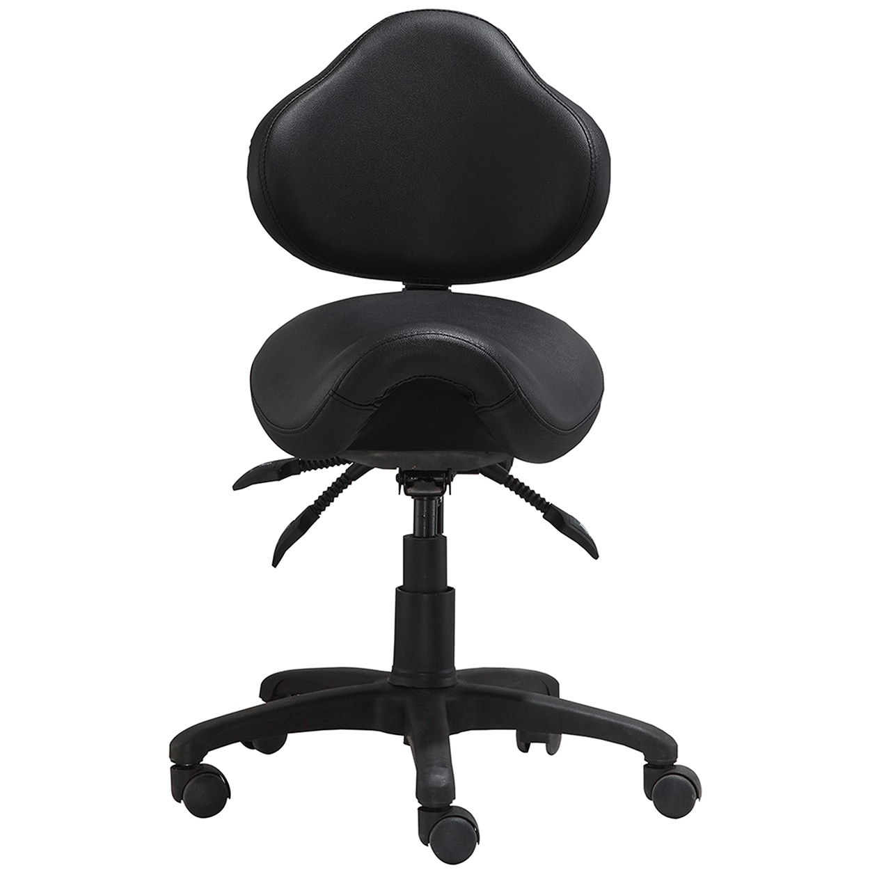 Shop 2xhome Ergonomic Adjustable Tilt Saddle Stool Chair With Back
