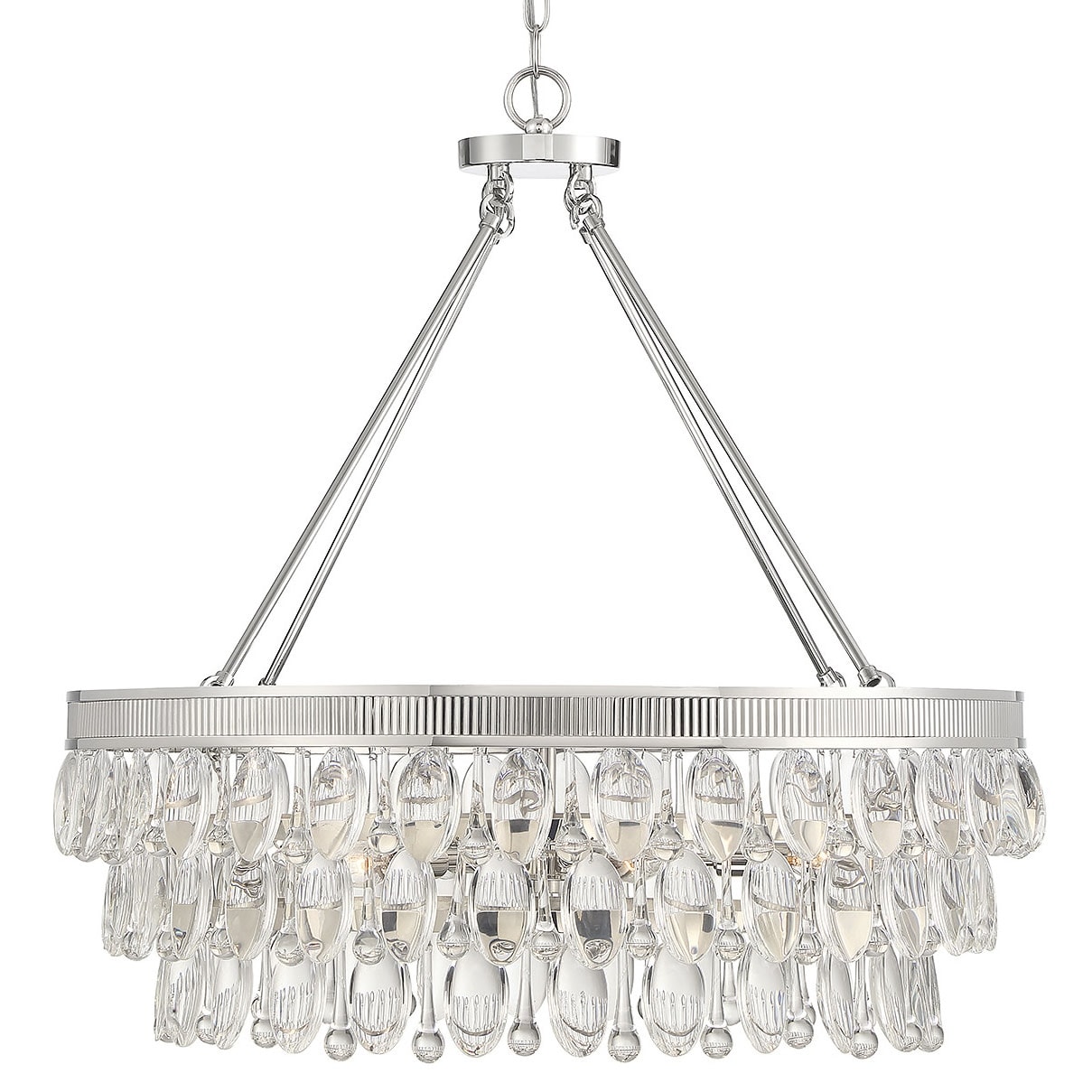 Savoy House Windham 6 Light 28" Wide Crystal Chandelier
