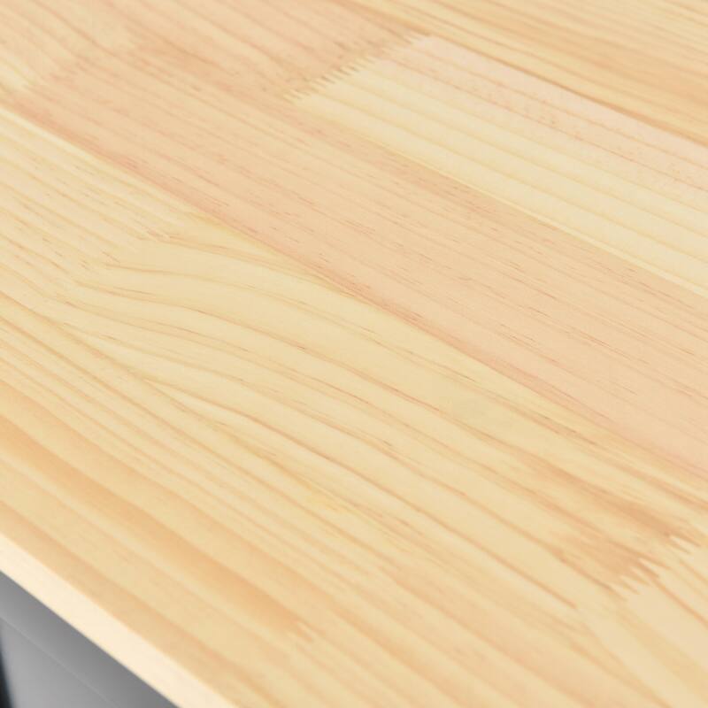 Rolling Mobile Kitchen Island with Drop Leaf - Solid Wood Top