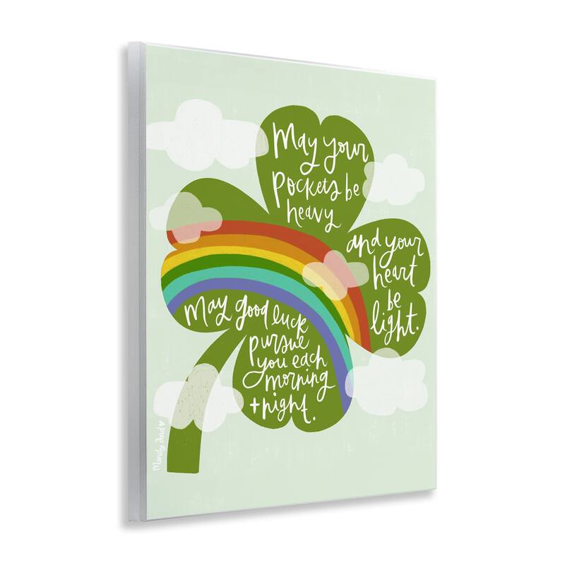 Stupell Uplifting Good Luck Rhyme Wall Plaque Art Design By Mandy Ford Art + Illustration