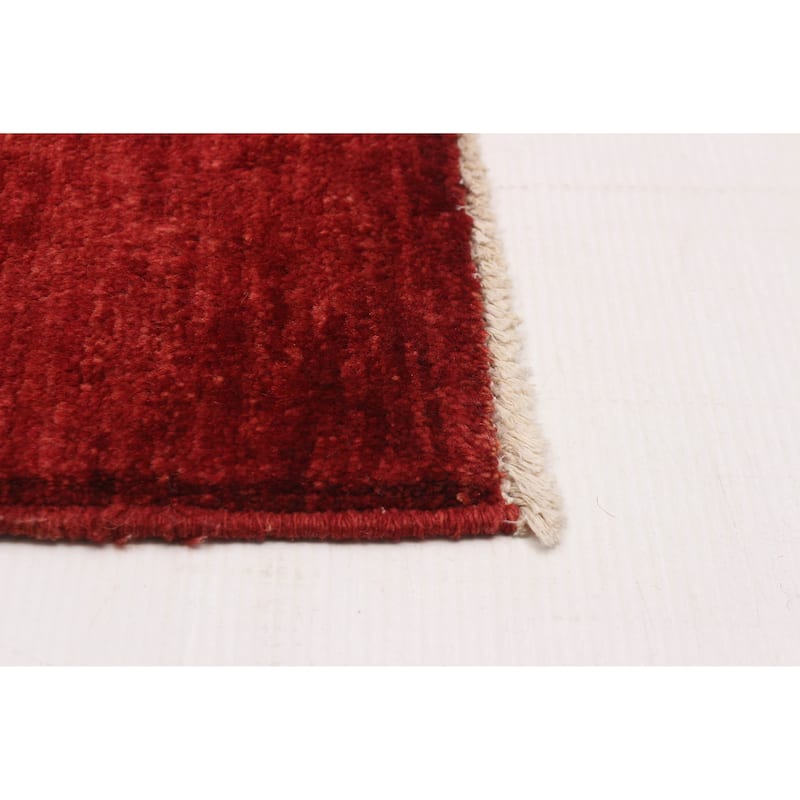 Pak Finest Gabbeh Red Rug 6'7" x 9'10" - 6'7 x 9'10