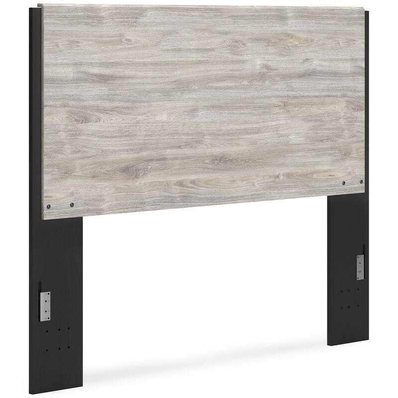 Signature Design by Ashley Vessalli Gray/Black Panel Bed with Extensions