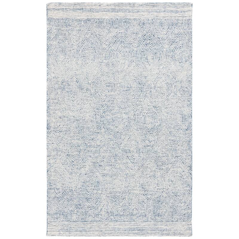 SAFAVIEH Handmade Abstract Leonide Modern Wool Rug - 3' x 5' - Ivory/Navy
