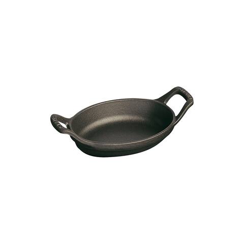 STAUB Cast Iron 5.5-inch x 3.8-inch Mini Oval Gratin Baking Dish - 5.5" x 3.8"